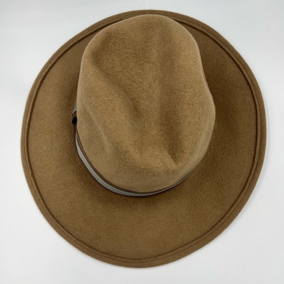 HAT ATTACK Tan Wool Fedora Hat